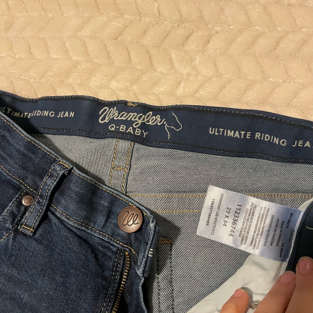 Wrangler Q-baby boot cut riding jeans 29x34 (1)